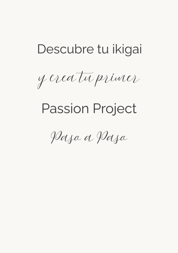 Descubre tu ikigai Descubre tu ikigai
